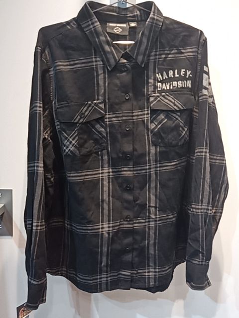 HARLEY DAVIDSON Plaid Textile SHIRT, XXL
