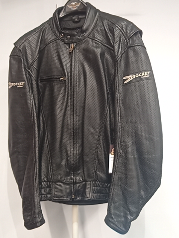 JOE ROCKET Cafe Racer Perforated Leather JACKET, LRG