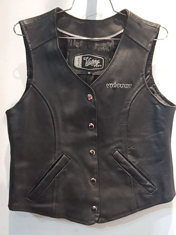 VICTORY Gambler Leather VEST, MED