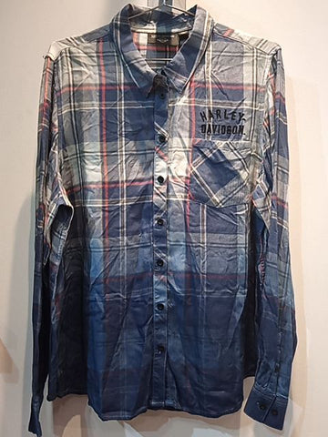 HARLEY DAVIDSON Plaid Textile SHIRT, XXL