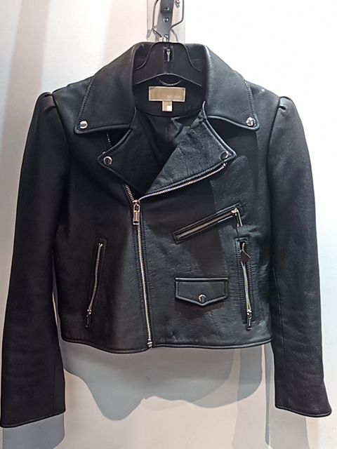 MICHAEL KORS Biker Classic Leather JACKET, LRG