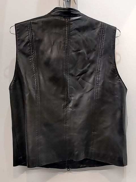 DANIER Zip Front Leather VEST, LRG