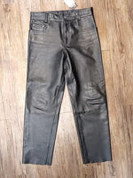 UNBRANDED 5 Pocket Jean style Leather PANTS, 34