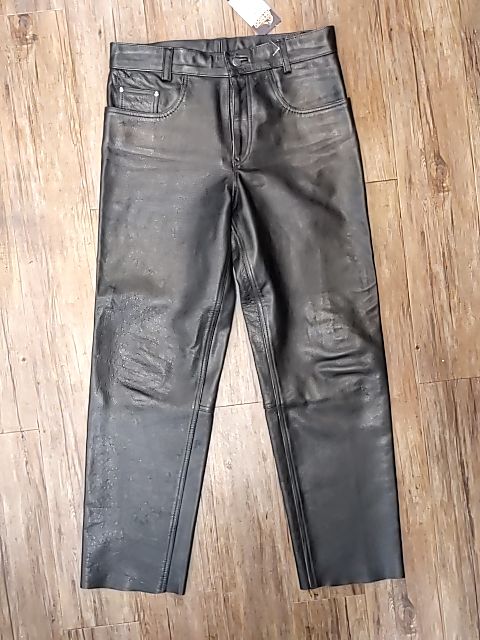UNBRANDED 5 Pocket Jean style Leather PANTS, 34