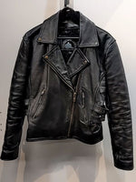 HIMALAYA MOTOR BIKE WEAR Biker Classic Leather JACKET, SM