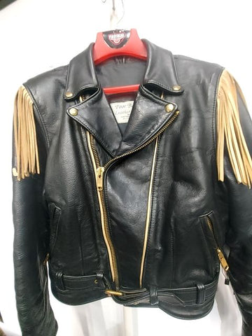 POOR BOY Vintage Moto Western Leather JACKET, XS
