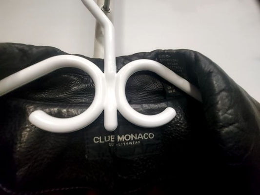 CLUB MONACO Vintage Car Leather COAT, LRG