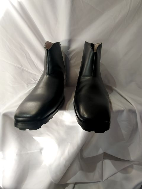 OSSTONE Back Zip Ankle Leather FOOTWEAR, 45