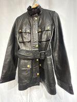 BANANA REPUBLIC Fashion Moto Leather JACKET, MED