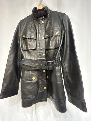 BANANA REPUBLIC Fashion Moto Leather JACKET, MED