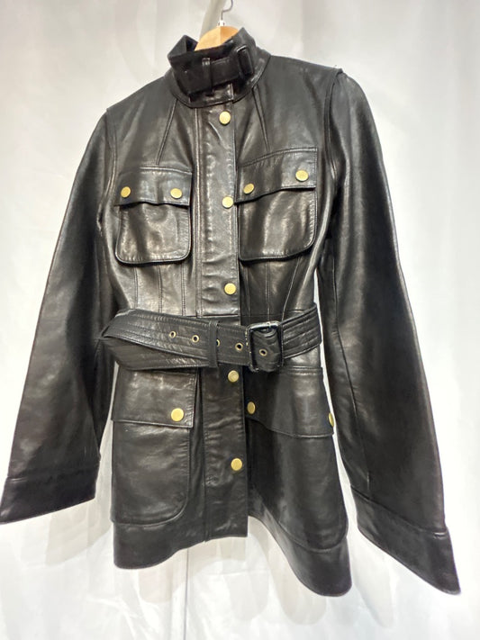 BANANA REPUBLIC Fashion Moto Leather JACKET, MED