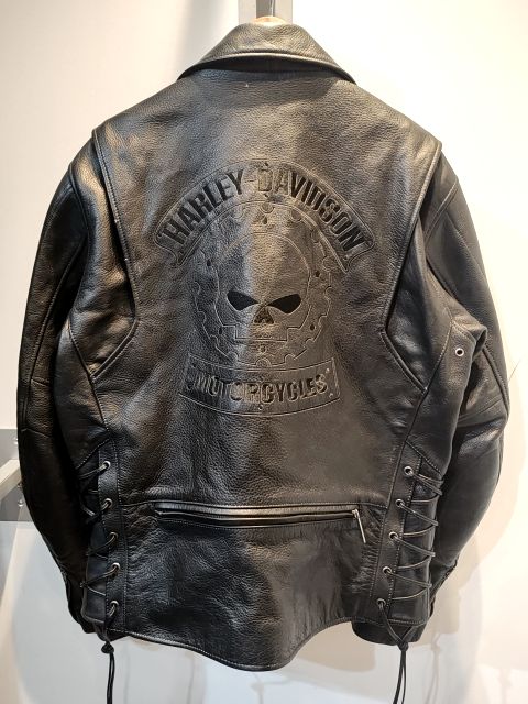HARLEY DAVIDSON Biker Classic Leather JACKET, MED