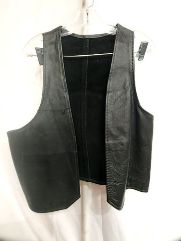 CJ'S LEATHER Bar Leather VEST, LRG
