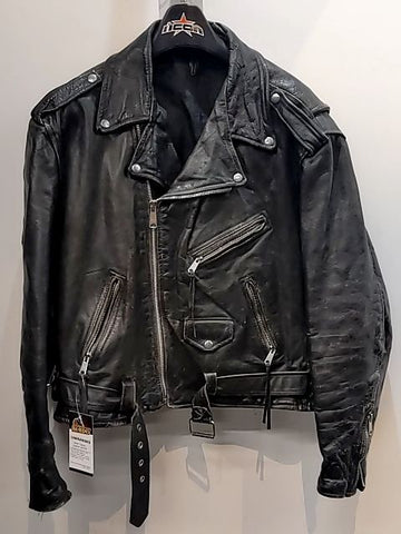 UNBRANDED Biker Classic Leather JACKET, XXL