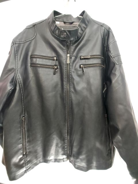 BRAVE SOUL Fashion Moto Vegan Leather JACKET, XXL