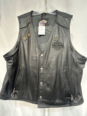 HARLEY DAVIDSON Riding Leather VEST, 2XL