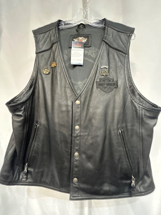 HARLEY DAVIDSON Riding Leather VEST, 2XL