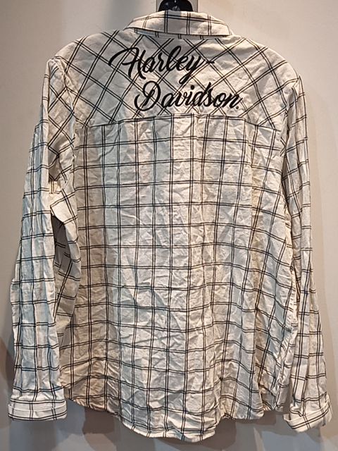 HARLEY DAVIDSON Longsleeve Button Up Textile SHIRT, 2XL