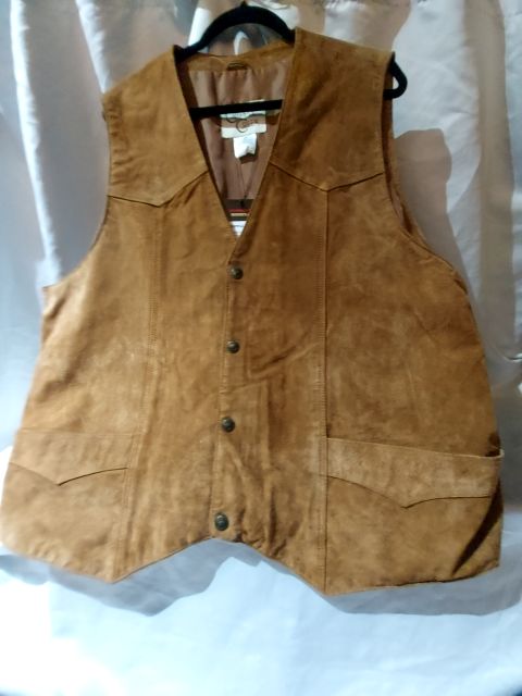 CRIPPLE CREEK Western Gambler Suede VEST, XXL