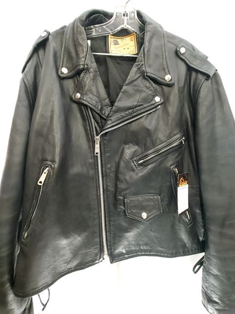 LEATHER MEN Vintage Classic Leather JACKET, LRG
