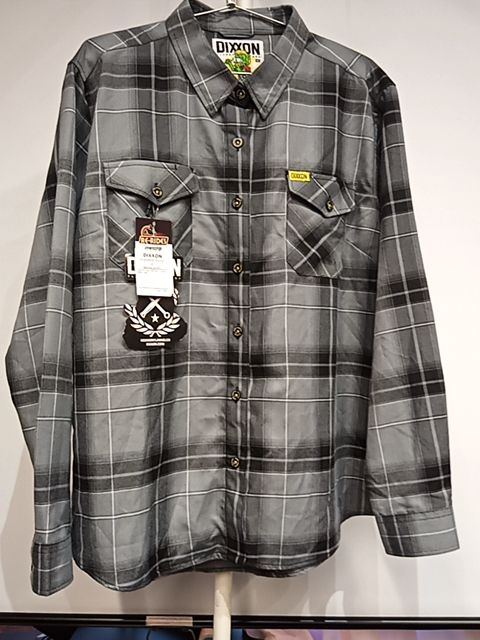 DIXXON Longsleeve Button Up Textile SHIRT, XXL