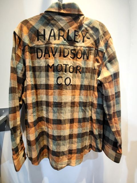 HARLEY DAVIDSON Longsleeve Button Up Textile SHIRT, LRG