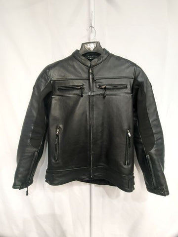 RUBBER SIDE DOWN Cafe Racer Leather JACKET, MED