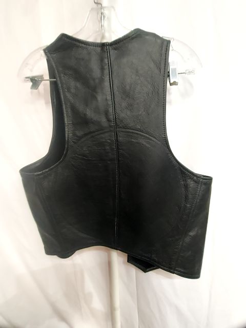 CJ'S LEATHER Bar Leather VEST, LRG