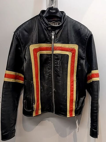 FIRST MFG Cafe Racer Leather JACKET, LRG