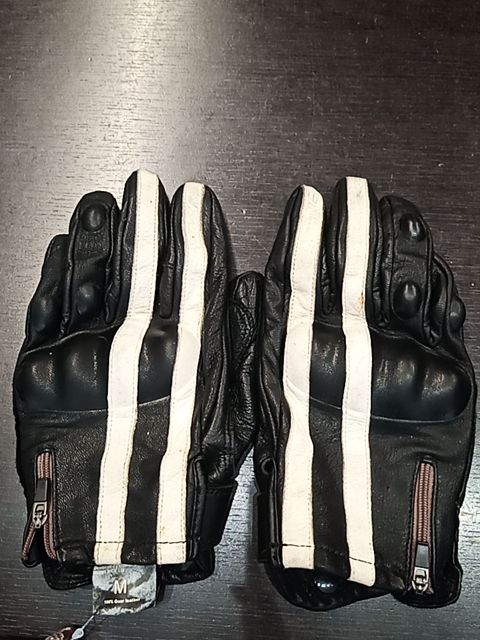 KOMINE Riding Leather GLOVES, MED