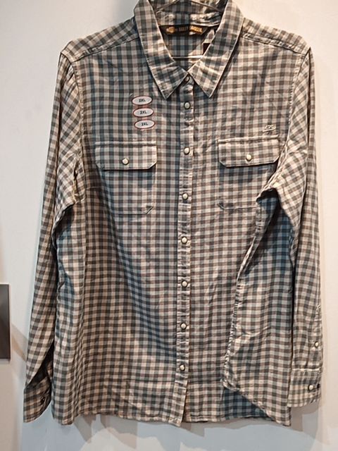 HARLEY DAVIDSON Long Sleeve Button Up Textile SHIRT, XXL