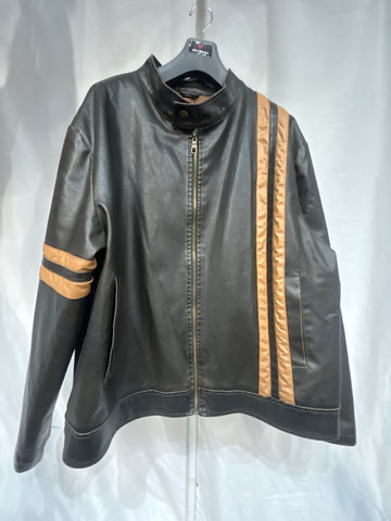 WHISPERING SMITH 1965 Fashion Moto Vegan Leather JACKET, XXL