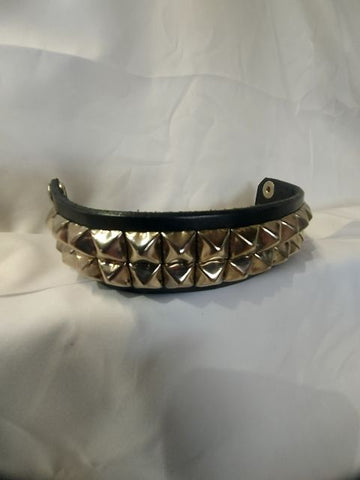 MACK'S LEATHERS Studded Wristband Leather ACCESSORY, 8.75