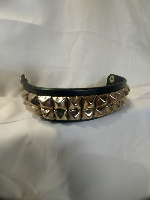 MACK'S LEATHERS Studded Wristband Leather ACCESSORY, 8.75