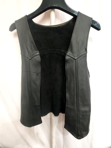 MACK'S LEATHERS Bar Leather VEST, LRG