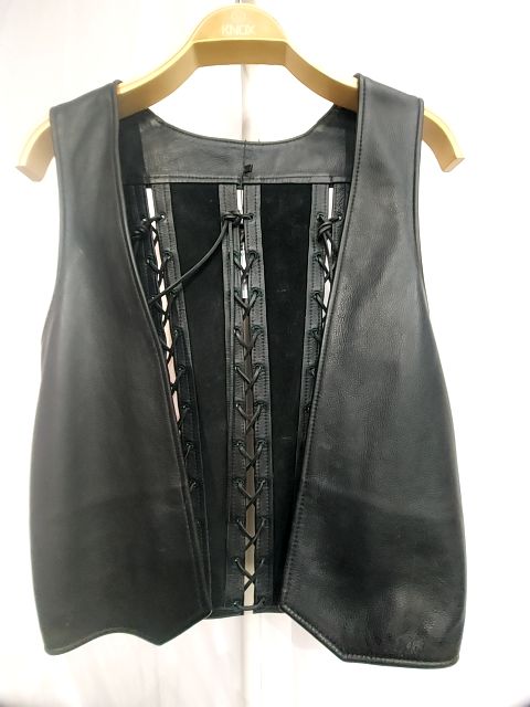 MR S Bar Leather VEST, MED