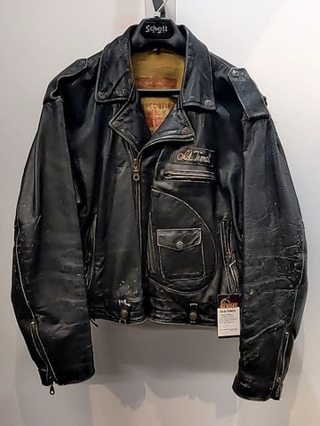 OLD TIMES Biker Classic+ Leather JACKET, LRG