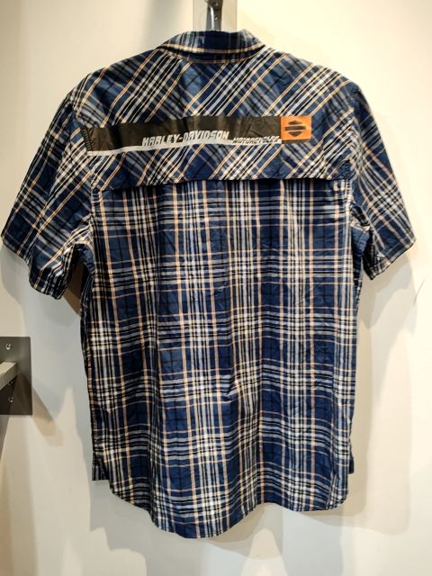 HARLEY DAVIDSON Short Sleeve Button Up Textile SHIRT, LRG