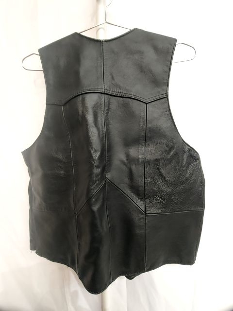 UNBRANDED Western Biker Leather VEST, LRG