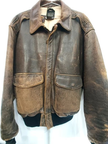 AVIREX A2 Bomber Leather JACKET, LRG