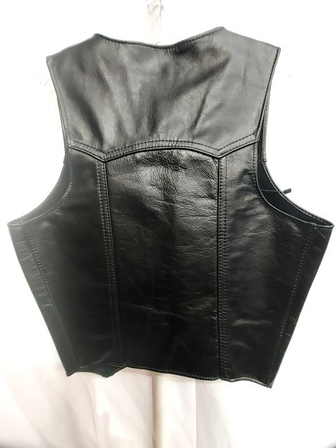 MACK'S LEATHERS Bar Leather VEST, MED