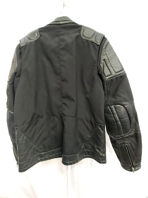 UNBRANDED Vintage Moto Mixed Material JACKET, SM