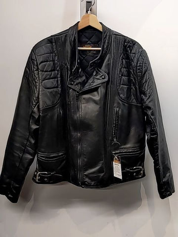 BRISTOL Euro Biker Leather JACKET, MED