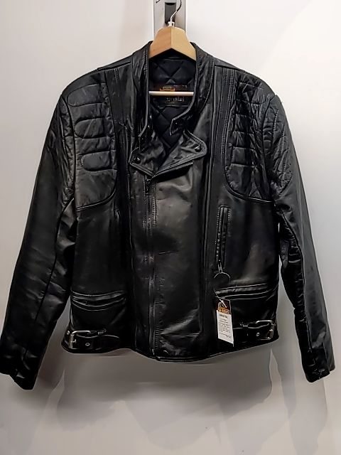 BRISTOL Euro Biker Leather JACKET, MED