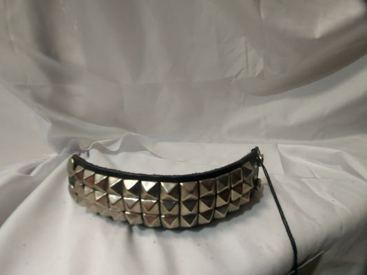 MACK'S LEATHERS Studded Wristband Leather ACCESSORY, XS