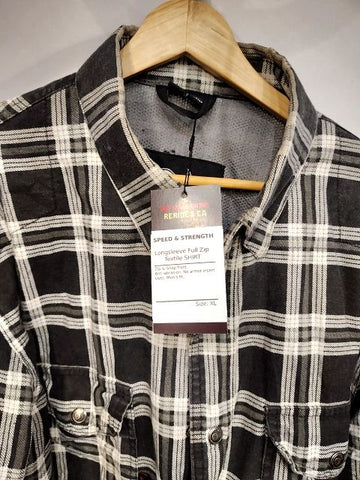 SPEED & STRENGTH Longsleeve Full Zip Textile SHIRT, XL