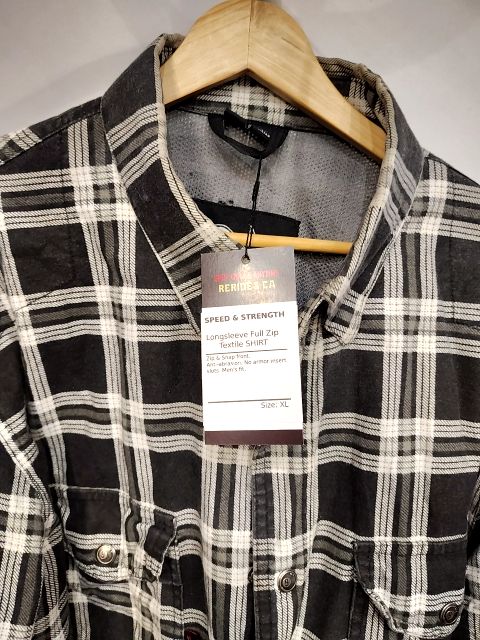 SPEED & STRENGTH Longsleeve Full Zip Textile SHIRT, XL