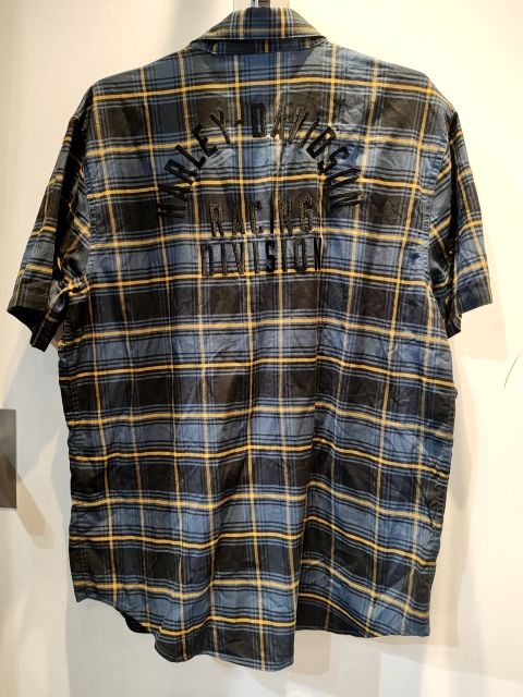 HARLEY DAVIDSON Short Sleeve Button Up Textile SHIRT, LRG