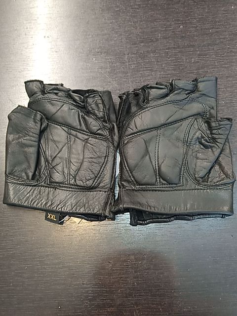 HARLEY DAVIDSON Fingerless Leather GLOVES, XXL