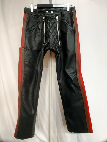 CUSTOM Cafe Racer Leather PANTS, 32